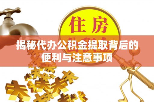 申扎揭秘代办公积金提取背后的便利与注意事项