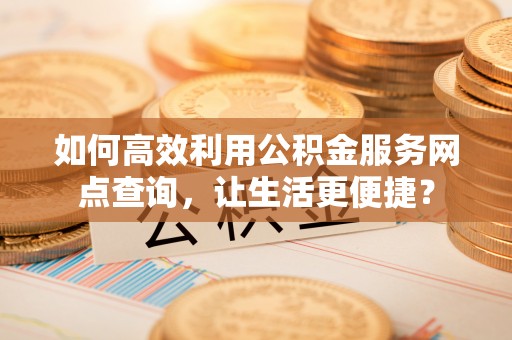 申扎如何高效利用公积金服务网点查询，让生活更便捷？