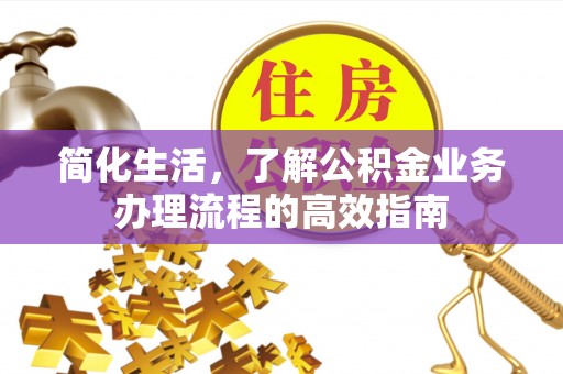 申扎简化生活，了解公积金业务办理流程的高效指南