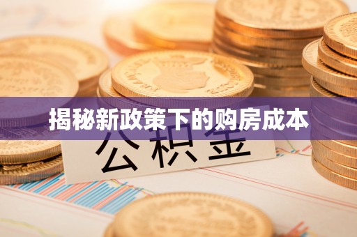 申扎揭秘新政策下的购房成本