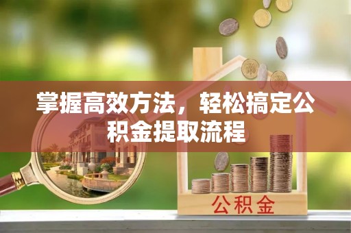 申扎掌握高效方法，轻松搞定公积金提取流程