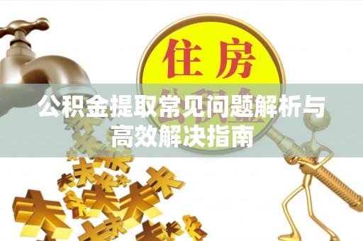 申扎公积金提取常见问题解析与高效解决指南