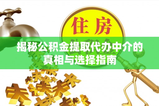 申扎揭秘公积金提取代办中介的真相与选择指南
