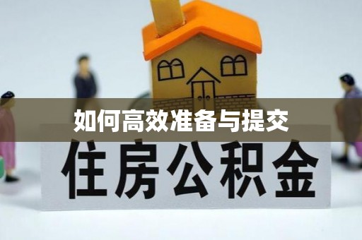 申扎如何高效准备与提交