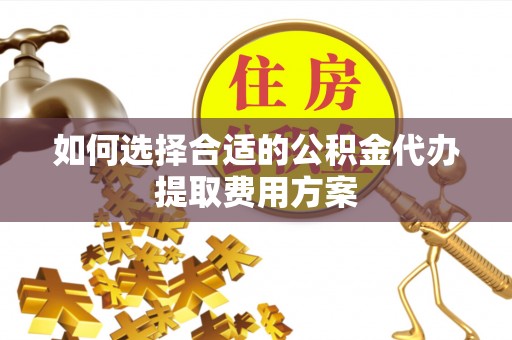 申扎如何选择合适的公积金代办提取费用方案
