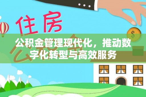 申扎公积金管理现代化，推动数字化转型与高效服务