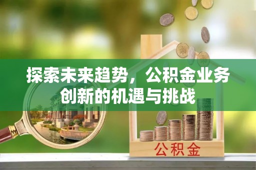 申扎探索未来趋势，公积金业务创新的机遇与挑战