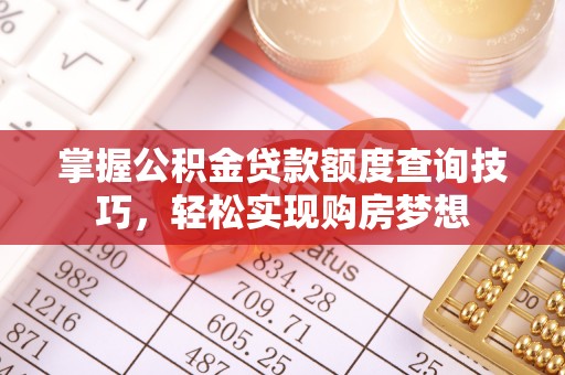 申扎掌握公积金贷款额度查询技巧，轻松实现购房梦想