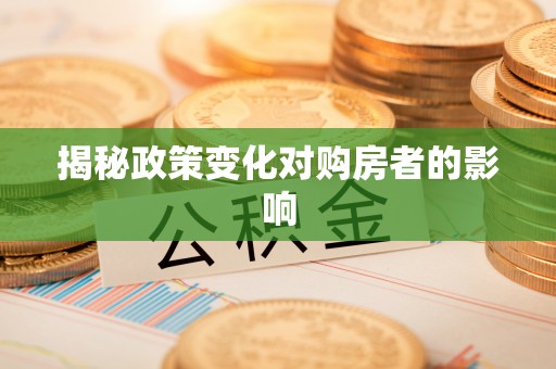 申扎揭秘政策变化对购房者的影响