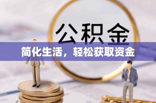 申扎简化生活，轻松获取资金