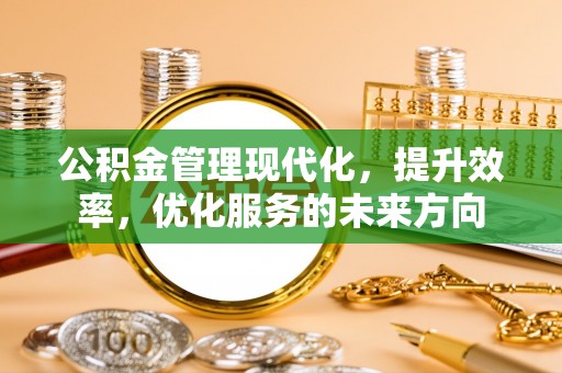 申扎公积金管理现代化，提升效率，优化服务的未来方向